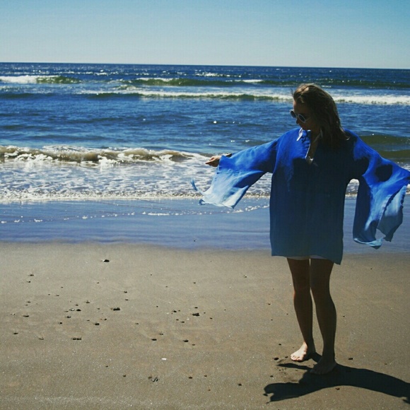 NATC Tops - Handmade silk ombre dyed tunic